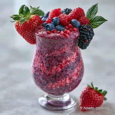 Milkshake &Agrave; La Myrtille en 5 Minutes Fiche recette