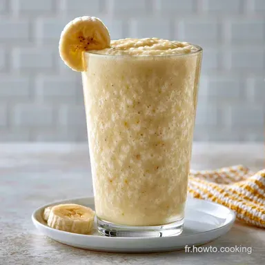 Milkshake Banane Classique en 10 Minutes Fiche recette