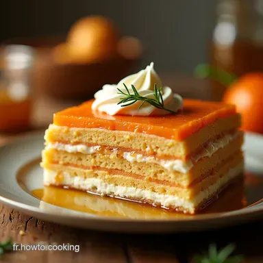 Millefeuille de Carottes au Miso LEntrée Végétarienne Originale Fiche recette