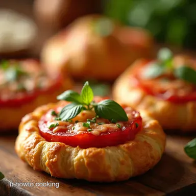 Mini Pizzas Croissants Irr&eacute;sistibles LAp&eacute;ro Chic et Facile Fiche recette