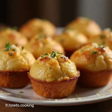 Recette Facile Muffins Moelleux à lAil des Ours Feta et Parmesan Fiche recette