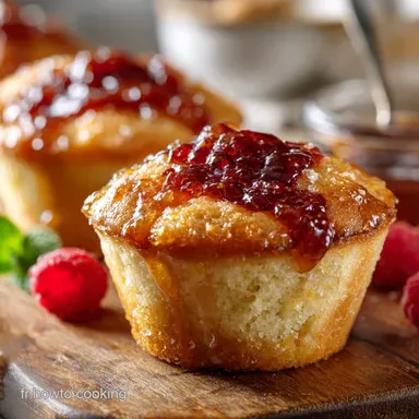 Muffins L&eacute;gers C&oelig;ur Confiture Moelleux et rapides pr&ecirc;ts en 40 min Fiche recette