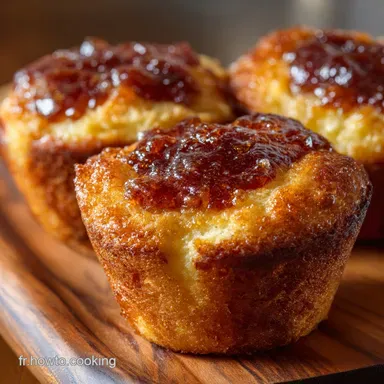 Muffins L&eacute;gers C&oelig;ur Confiture Moelleux et rapides pr&ecirc;ts en 40 min