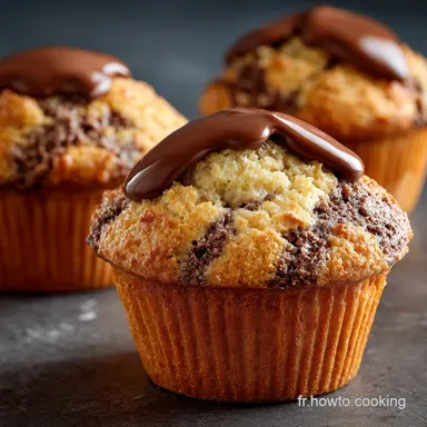 Muffins Marbr&eacute;s au Nutella Recette Facile pour un Go&ucirc;ter Parfait Fiche recette