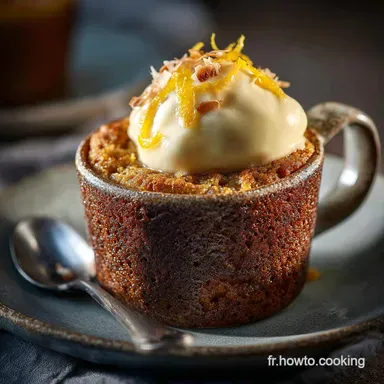 Mug cake au citron et noix de coco la recette express microondes en 5 minutes Fiche recette