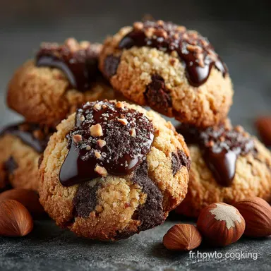 Biscuits Nids aux Noisettes et Chocolat La Recette Sablée Facile Fiche recette