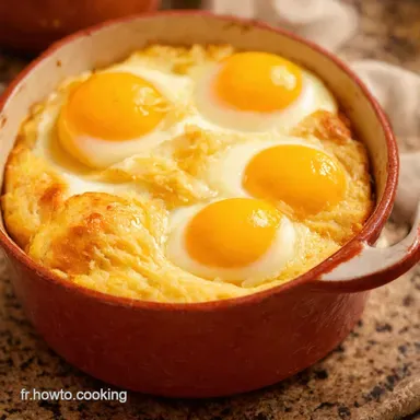 Oeufs Cocotte Parmesan Fa&ccedil;on Darroze Recette Facile Fiche recette