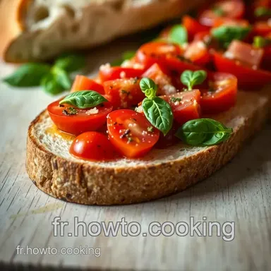 D&eacute;couvrez le Pain &agrave; Bruschetta: Un D&eacute;lice M&eacute;diterran&eacute;en Facile! Fiche recette