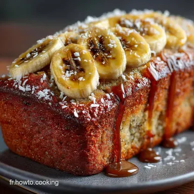 Recette du Pain aux bananes à la noix de coco ultra moelleux et facile Fiche recette