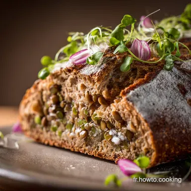 Pain de Lentilles Vertes du Puy Recette V&eacute;g&eacute;tale Rustique et Inratable Fiche recette