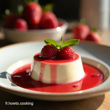 Recette Panna Cotta aux Fraises Facile La Crème Veloutée dÉté Fiche recette