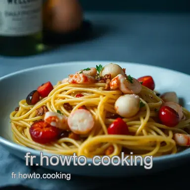 Recette P&acirc;tes aux Fruits de Mer: Un Go&ucirc;t de M&eacute;diterran&eacute;e! Fiche recette