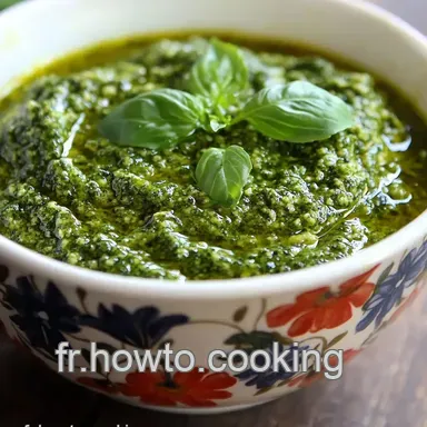 Recette Pesto Facile: L'Authentique Pesto Genovese de Mamie Fiche recette