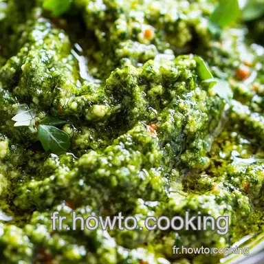 Pesto Maison: La Recette Italienne Facile et Parfum&eacute;e! Fiche recette
