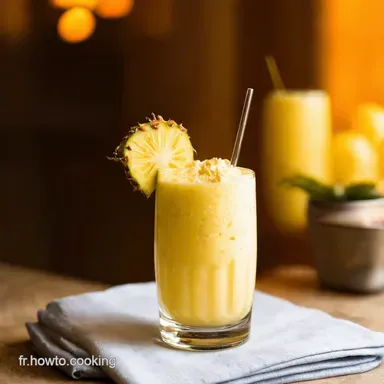 Recette Pina Colada Facile Un Go&ucirc;t de Paradis en 5 Minutes Fiche recette