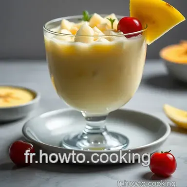 Pina Colada Paradisiaque: Un Cocktail Cr&eacute;meux et Rafra&icirc;chissant Fiche recette