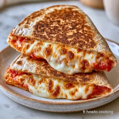Pizza Wrap Ap&eacute;ro Rapide en 19 Minutes Fiche recette