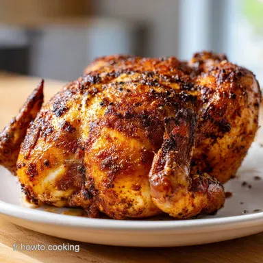 Poulet Air Fryer Ninja R&ocirc;ti en 1 heure Fiche recette