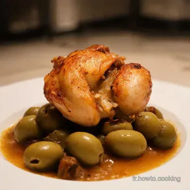 Poulet aux Olives Facile Le Go&ucirc;t de la France Fiche recette