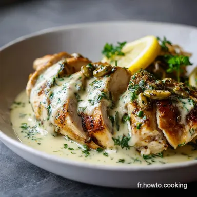 Poulet Citron Olives pour 4 Portions, Cuit en 35 Min Fiche recette