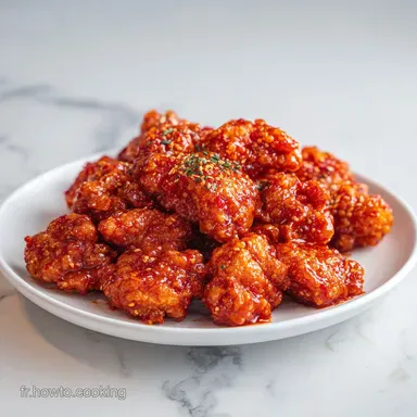 Poulet Frit Cor&eacute;en Croustillant : Recette pour 4 Personnes Fiche recette