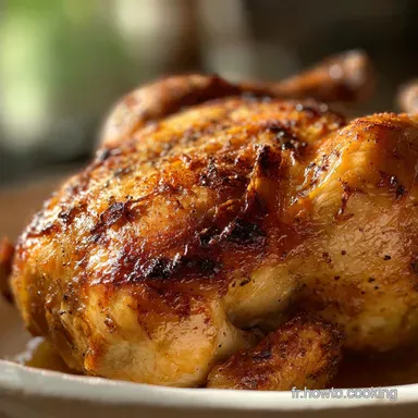 Poulet R&ocirc;ti Au Four : Peau Croustillante et Chair Juteuse Fiche recette