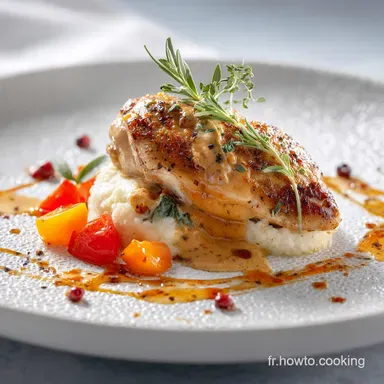 Ides des menus Plat et Recette : Poulet Vall&eacute;e dAuge Cr&eacute;m&eacute; et Authentique Fiche recette