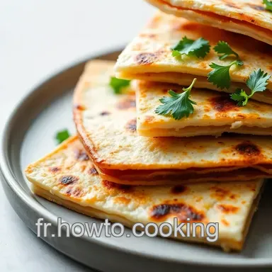 Quesadillas : La Recette Facile au Fromage Fondant ! Fiche recette