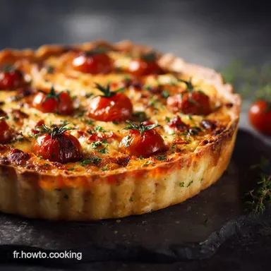 Quiche L&eacute;g&egrave;re au thon et Tomates Cerises Recette Facile et Estivale Fiche recette