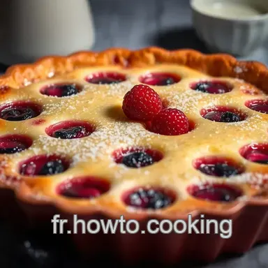 Clafoutis Cerise : Un D&eacute;lice Facile et Juteux &agrave; Partager Fiche recette