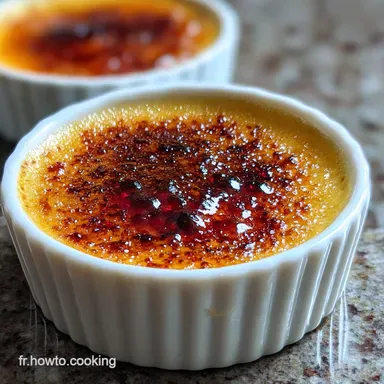 Recette Cr&egrave;me Br&ucirc;l&eacute;e Facile et Rapide : La Meilleure Version Maison Fiche recette
