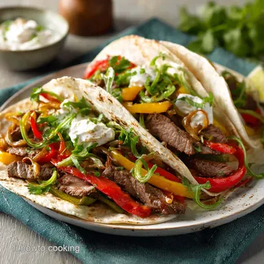 Recette Fajitas Boeuf Maison pour 4 Portions Fiche recette