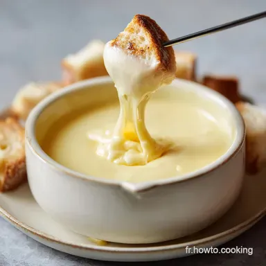Recette Fondue Suisse Moiti&eacute;-Moiti&eacute; pour 4 Personnes Fiche recette