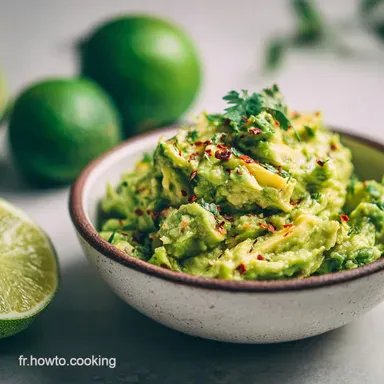 Recette du Guacamole Maison en 10 Minutes Fiche recette