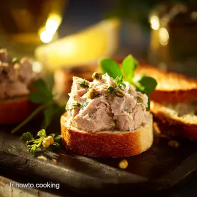 Rillettes de Thon Lgre : Recette facile pour un ap&eacute;ritif minceur Fiche recette