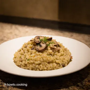 Risotto aux Champignons Ma Recette Cr&eacute;meuse et Facile Fiche recette