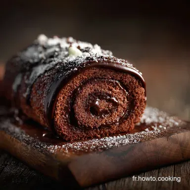 G&acirc;teau roul&eacute; au chocolat : Moelleux sans craquer, recette facile