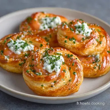 Roul&eacute; Saumon Boursin pour 4 Personnes Fiche recette