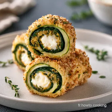 Rouleaux Courgettes Fromage Croustillants Fiche recette
