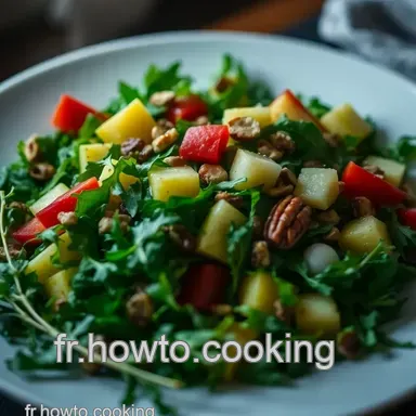 Salade d'Hiver &Eacute;clatante : Recette simple et pleine de couleurs Fiche recette