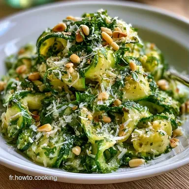Salade De Courgettes Crues au Parmesan Fiche recette