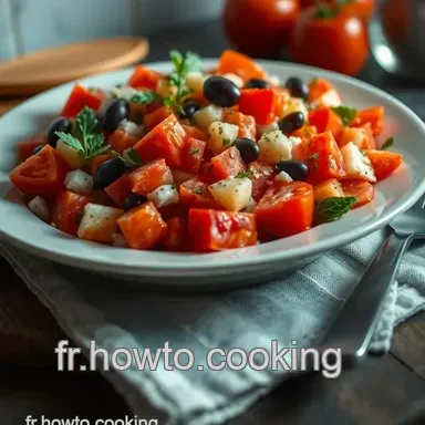 Salade Grecque &Eacute;clatante : La Recette Facile et Saine de l'&Eacute;t&eacute; Fiche recette