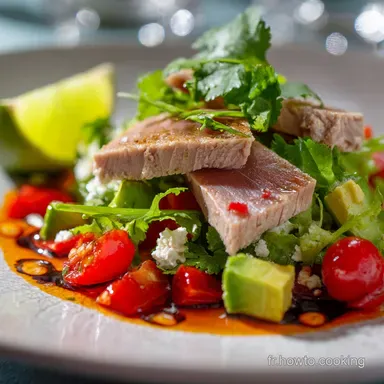 Salade Mexicaine au Thon L&eacute;g&egrave;re Recette Fra&icirc;cheur CuminCitron Vert Fiche recette