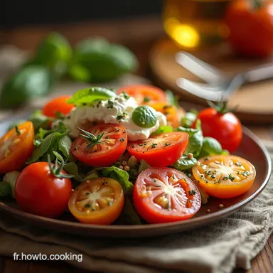 Salade de Tomate Concombre et Feta La Vraie Recette Grecque Facile Fiche recette