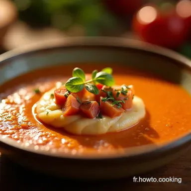 Salmorejo de Cordoue Authentique Crème Froide Soyeuse Fiche recette