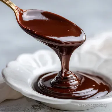 Sauce au Chocolat Onctueuse pour 8 Portions Fiche recette