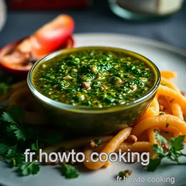 Recette de Sauce Chimichurri : D&eacute;couvrez l'Authentique Saveur d'Argentine Fiche recette