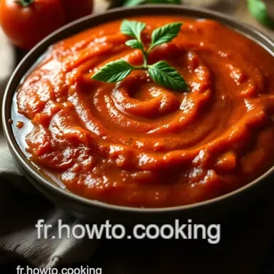 Sauce tomate maison : La recette incontournable de vos p&acirc;tes Fiche recette