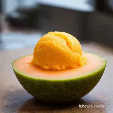 Sorbet Melon Facile Fra&icirc;cheur Garantie en 10 Minutes Fiche recette