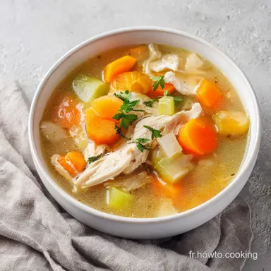 Soupe Au Poulet Pour 4 Personnes Fiche recette